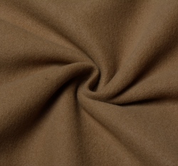 Kabátová látka jednobarevná hnědá