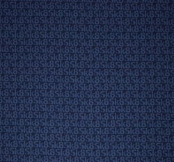 Teplákovina potisk Sk8 na tmavě modré 