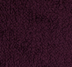 Fleece s beránkem jednobarevný bordó 