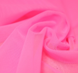 Síťovina strečová růžová do neonova