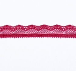Krajka elastická 17 mm, vínová