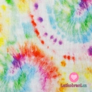 Dvojitá gázovina / mušelín barevná batika na bílé