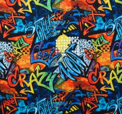 Softshell letní potisk graffiti 