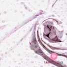 Teplákovina potisk diamanty na růžovo - fialové noční obloze