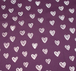 Softshell reflexní srdíčka na ostružinové s fleecem