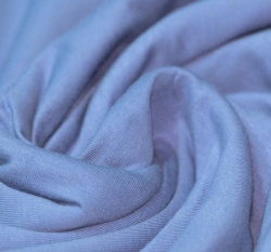 Jednobarevný úplet jeansově modrý 240 g