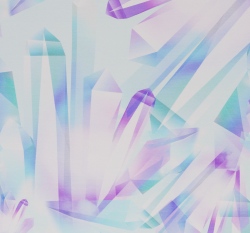 Úplet potisk krystaly v modro - fialové