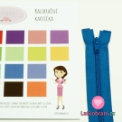 Zip spirálový dělitelný jeansově modrý 45cm