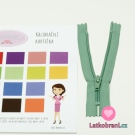 Zip spirálový nedělitelný starozelený 12 cm