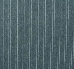 Jeans bavlna stříbrné lurexové proužky na modré