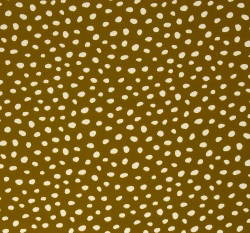 Viskóza potisk nepravidelné puntíky na hořčicové