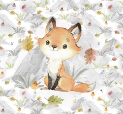 Panel lištička v podzimní krajině 