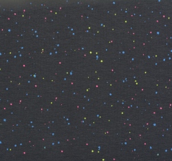 Teplákovina potisk nepravidelné neonové nopky na tmavě šedé