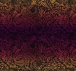 Úplet vícebarevné listy na černé 