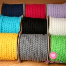 Šňůra kulatá oděvní BAVLNA 9 mm fuchsie