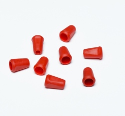 Koncovka plastová hranatá Červená