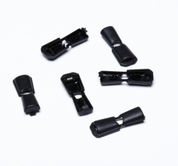 Koncovka zamačkávací plastová Ø 4mm, černá