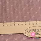 Viskóza s s vyšívanými nopky starorůžová