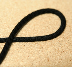 Šňůra kulatá oděvní bavlna 4 mm černá