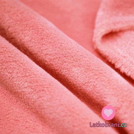 Coral fleece korálově růžový