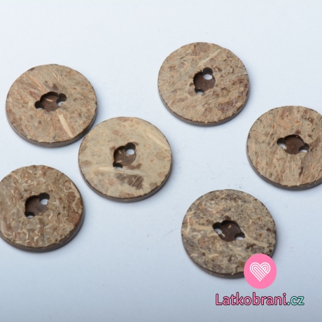 Knoflík z kokosu, kulatý menší