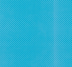 Úplet potisk malé bílé puntíky na modré