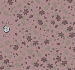 Panel úplet potisk ježek mezi podzimním listím na růžové