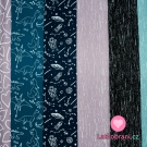 Softshell reflexní potisk dinosauři na petrolejové, s fleecem