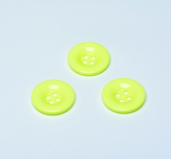 Knoflík hladký, lesklý, zelený světlejší 30mm