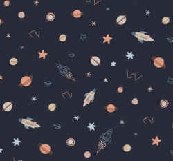 Úplet vesmír na námořnické modré 