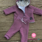 Vaflový úplet bordó, silnější