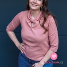 Úplet šikmé proužky vínový 