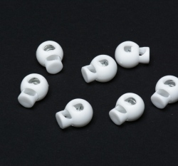 Brzdičky kulaté Bílá