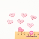 Knoflík růžové srdíčko - světový rekord Látkobraní