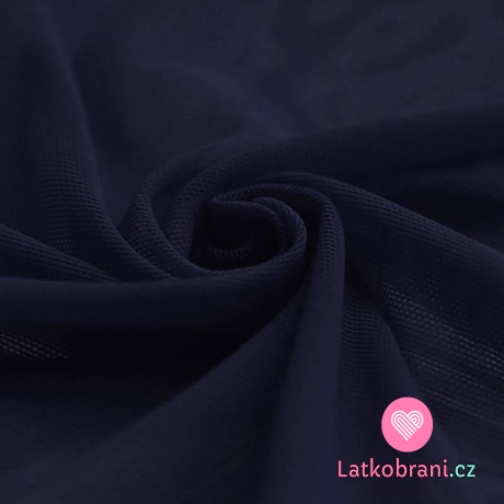 Síťovina strečová námořnická modrá