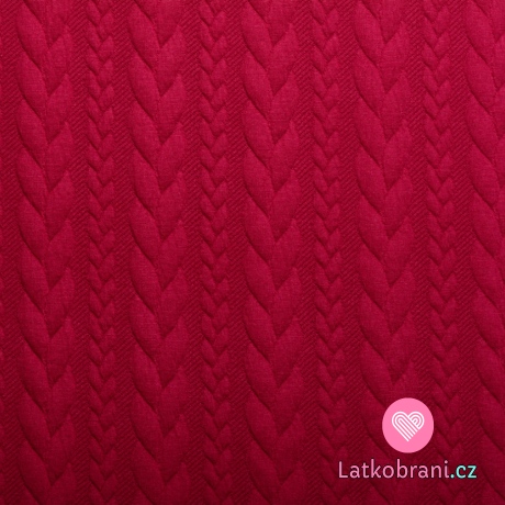 Pletenina copánky červená