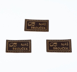 Štítek na oblečení 