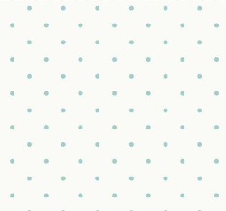 Úplet potisk mintové puntíky na bílém podkladu