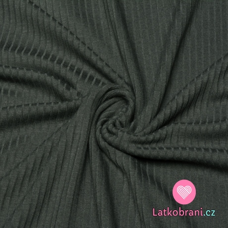 Žebrovaný viskózový úplet šedý