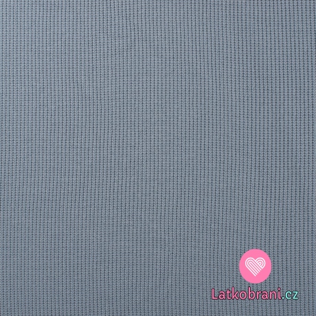 Pletenina, svetrovina zaprášená modrá 