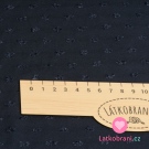 Viskóza s výšivanými nopky námořniky modrá