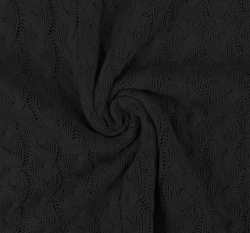 Pletenina, svetrovina černá 