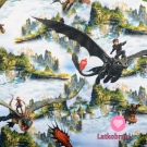 Úplet potisk Jak vycvičit draka Bezzbubka se Škyťákem v oblacích