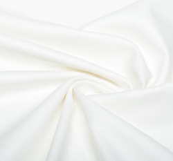 Strečová lněná látka jednobarevná ecru