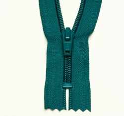 Zip spirálový nedělitelný petrolejový 12 cm