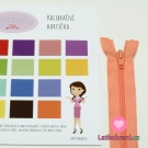 Zip spirálový dělitelný lososový 55cm