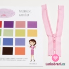 Zip spirálový nedělitelný baby růžový 12 cm