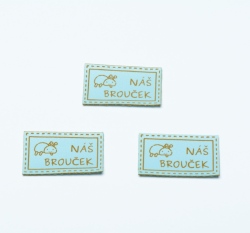 Štítek na oblečení 