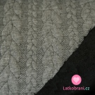 Pletenina copánky šedá střední melé