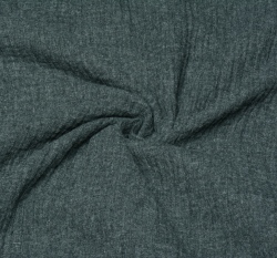 Dvojitá gázovina / mušelín tmavě šedá melanž 